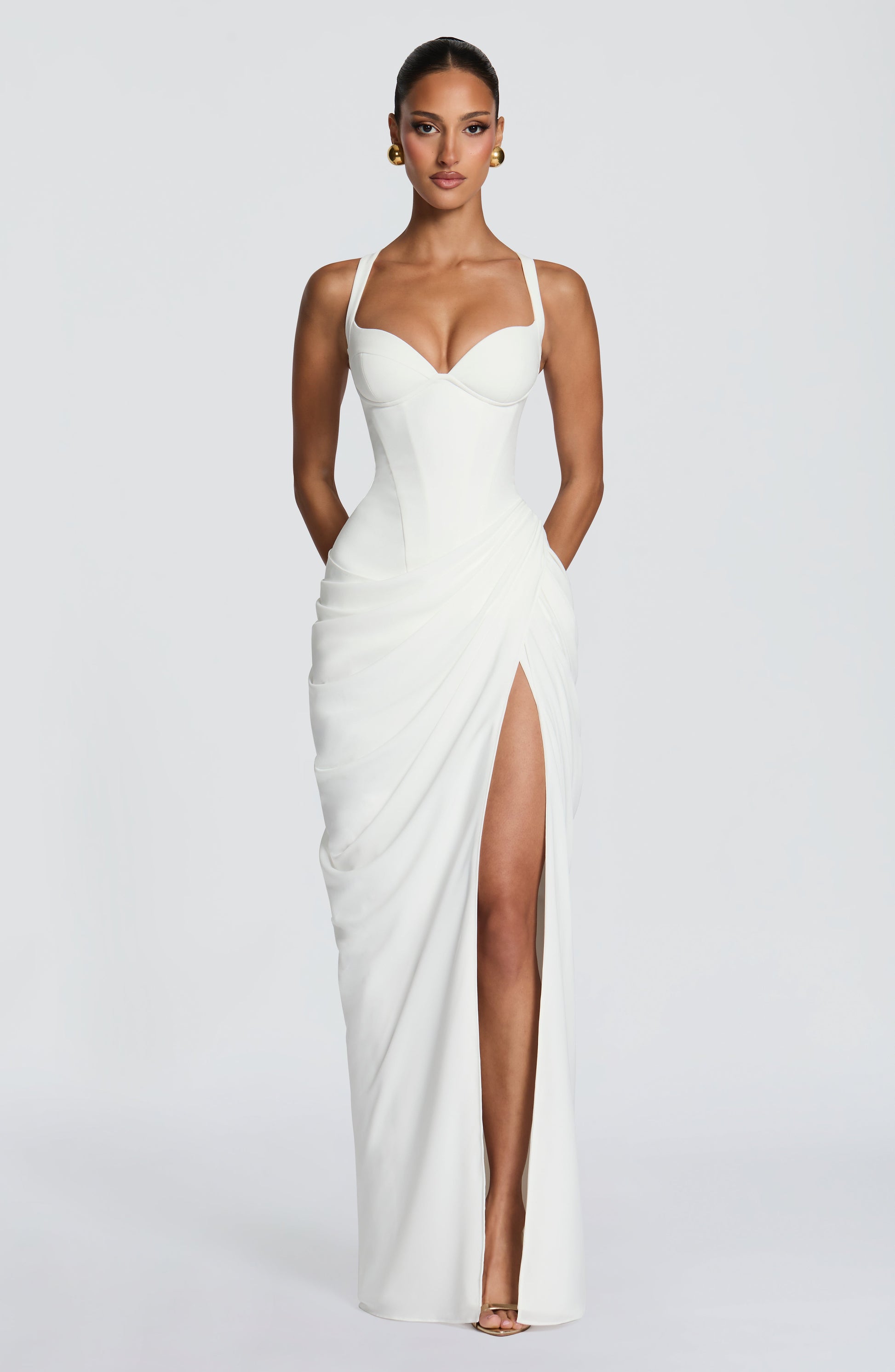 Elara Maxi Dress Ivory