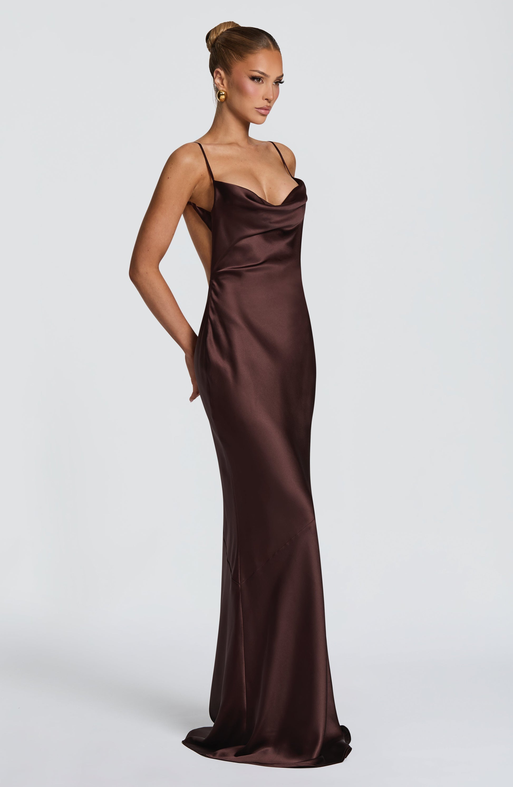 Sorelle Maxi Dress Plum Brown