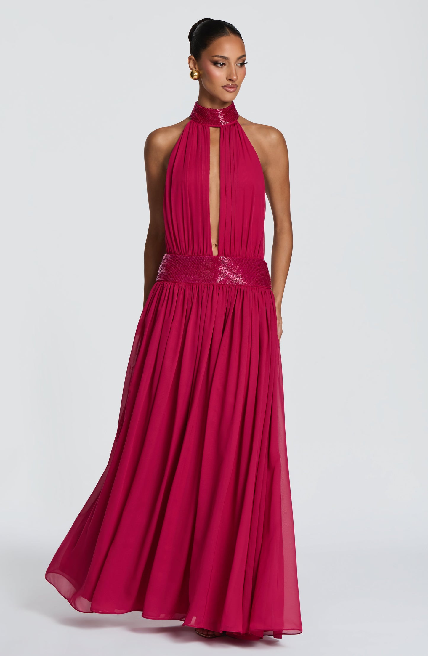 Rosalina Maxi Dress Raspberry