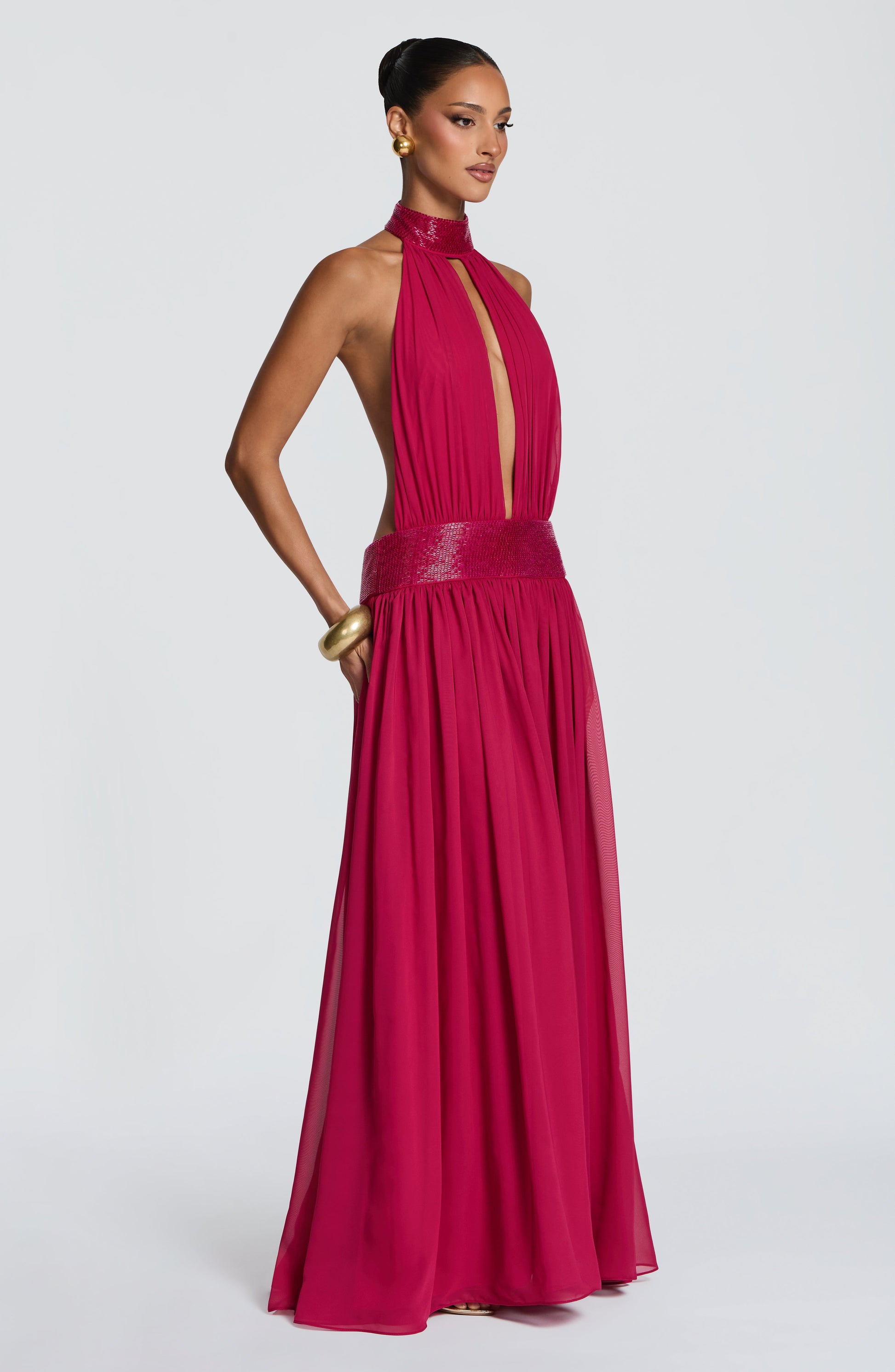 Rosalina Maxi Dress Raspberry