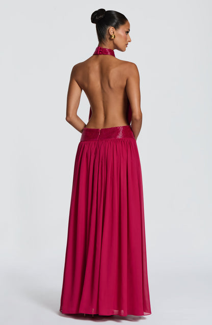 Rosalina Maxi Dress Raspberry
