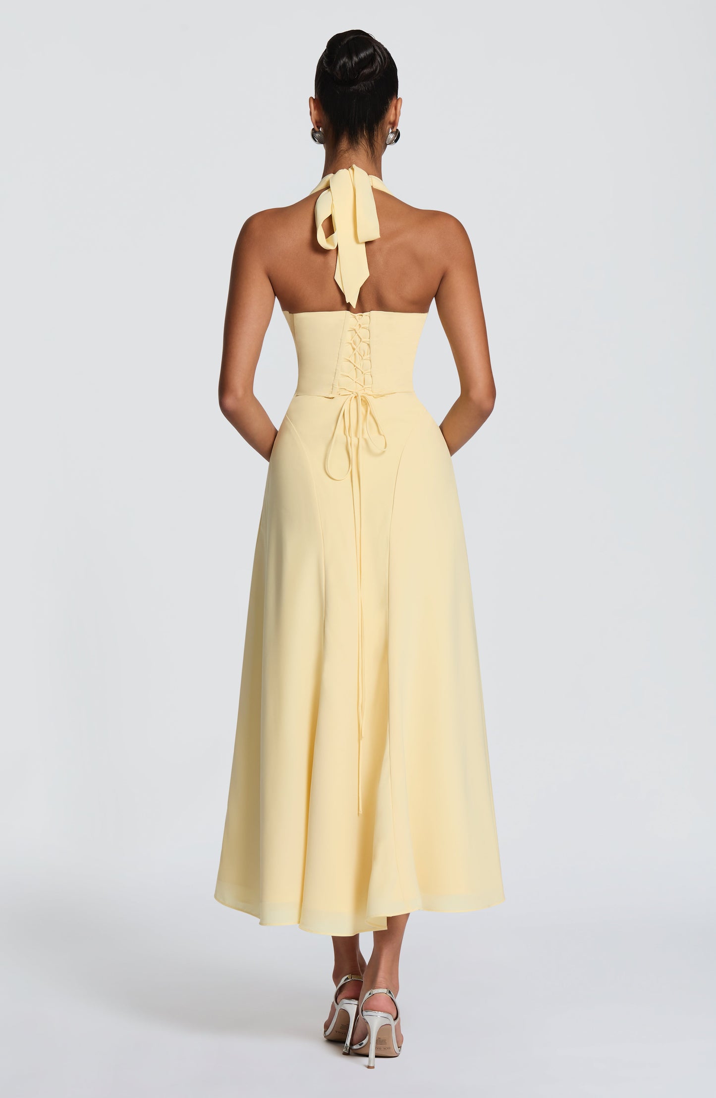 Hayden Midi Dress Lemon