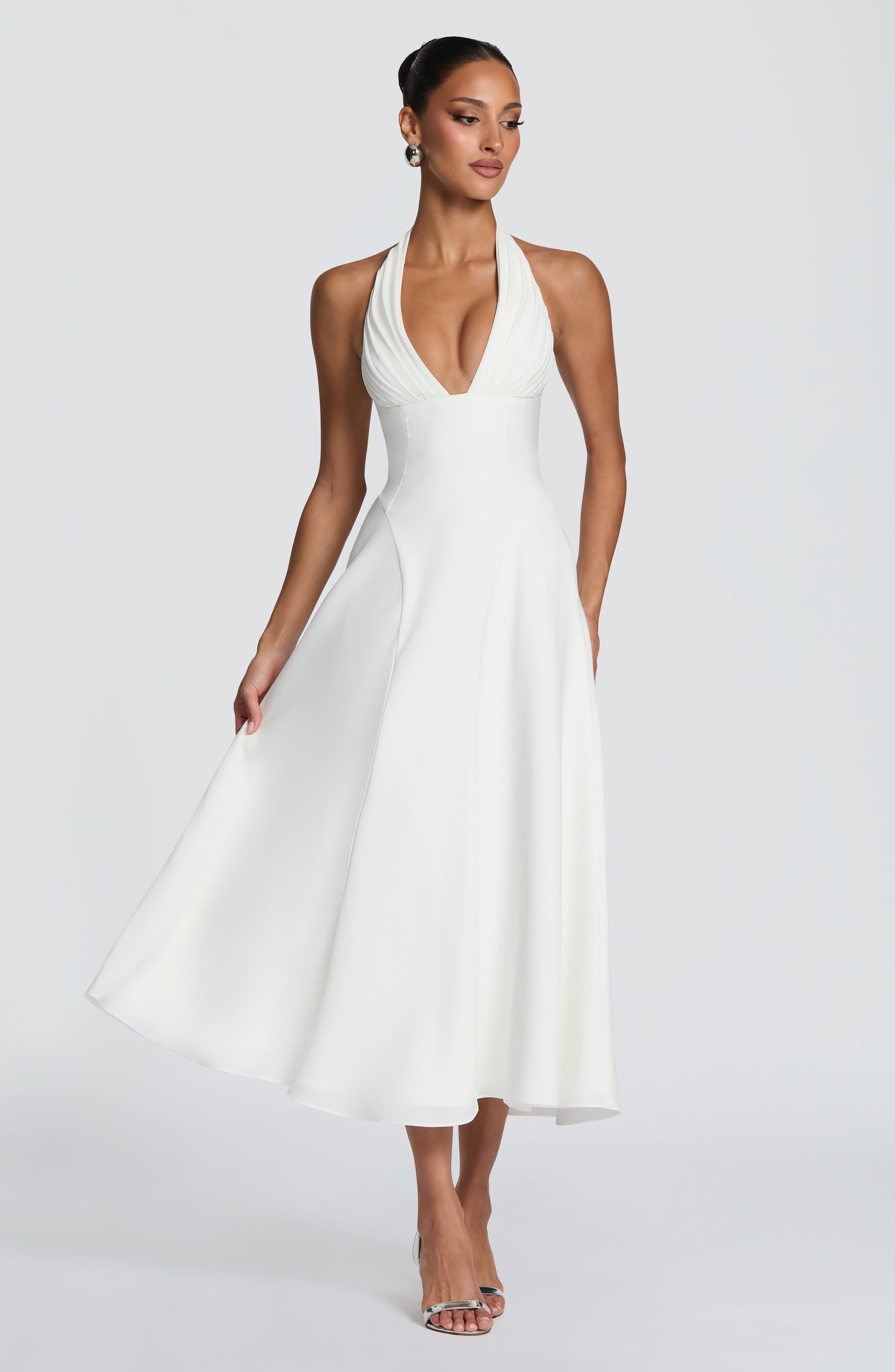 Hayden Midi Dress Ivory