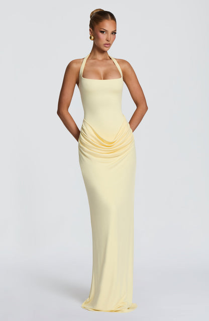 Sharona Maxi Dress Lemon