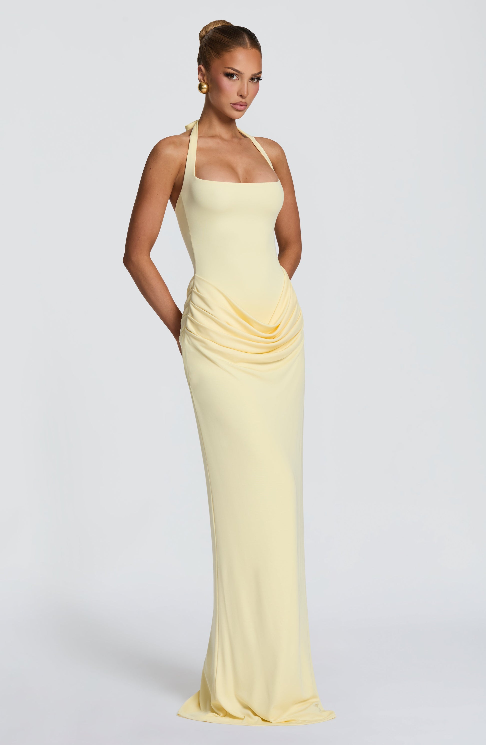 Sharona Maxi Dress Lemon