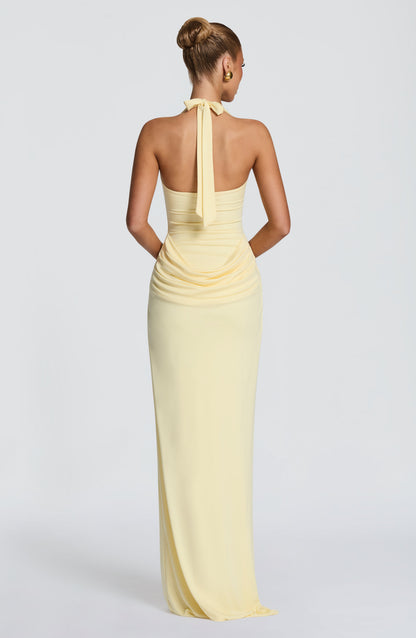 Sharona Maxi Dress Lemon
