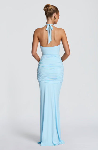 Aesha Maxi Dress Sky Blue