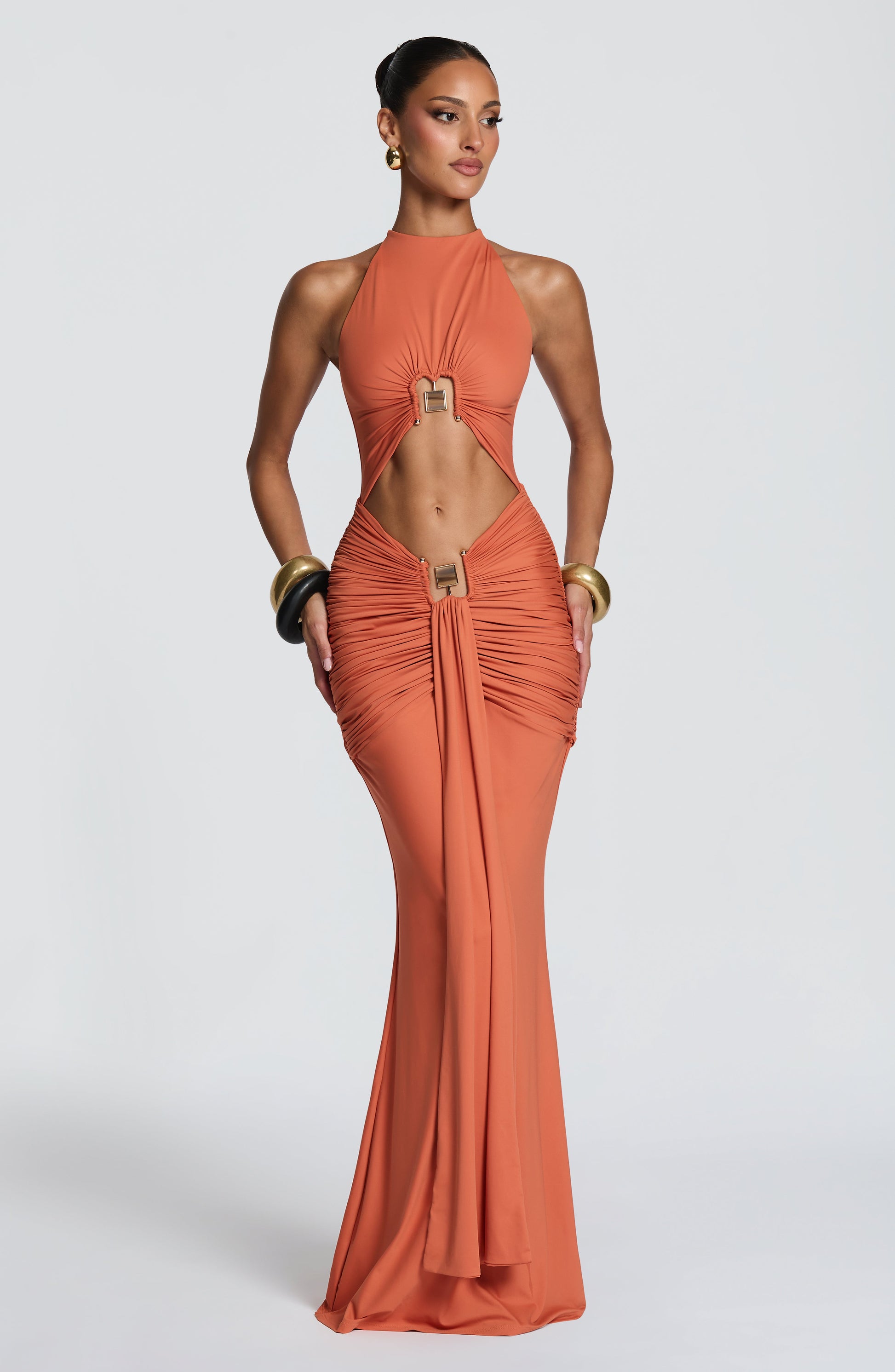 Aesha Maxi Dress Burnt Orange