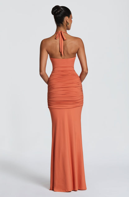 Aesha Maxi Dress Burnt Orange