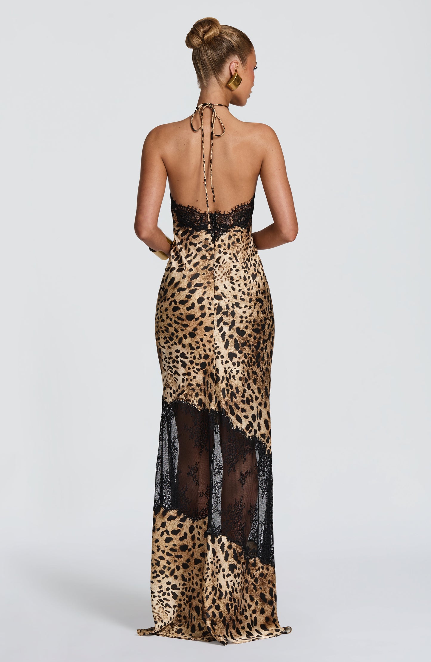 Agnetha Maxi Dress Leopard Print