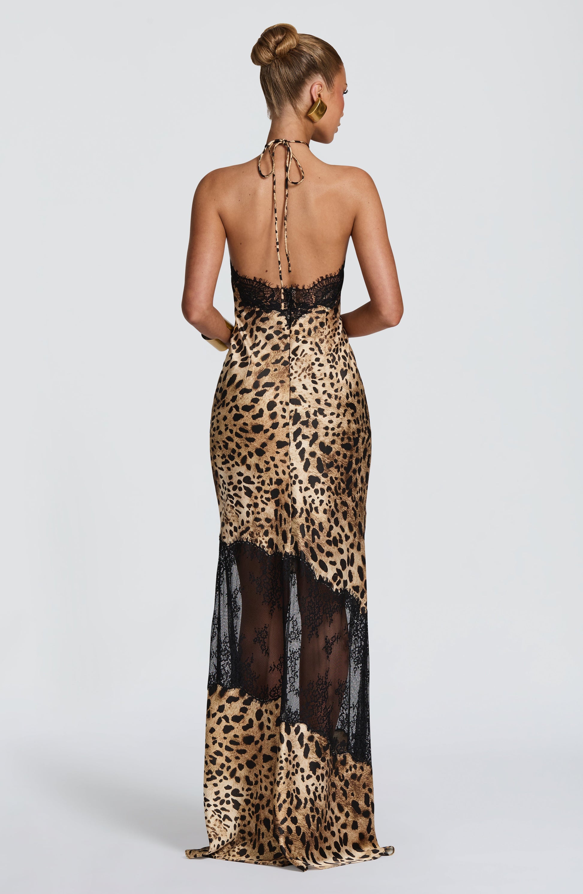Agnetha Maxi Dress Leopard Print