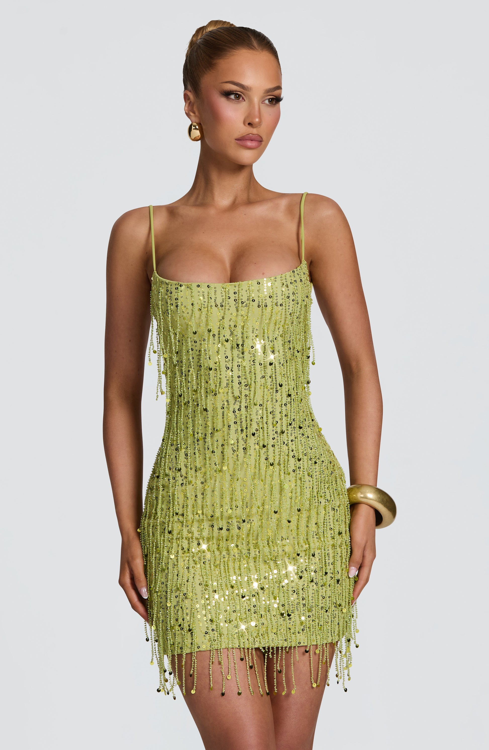 Blaise Mini Dress Olive