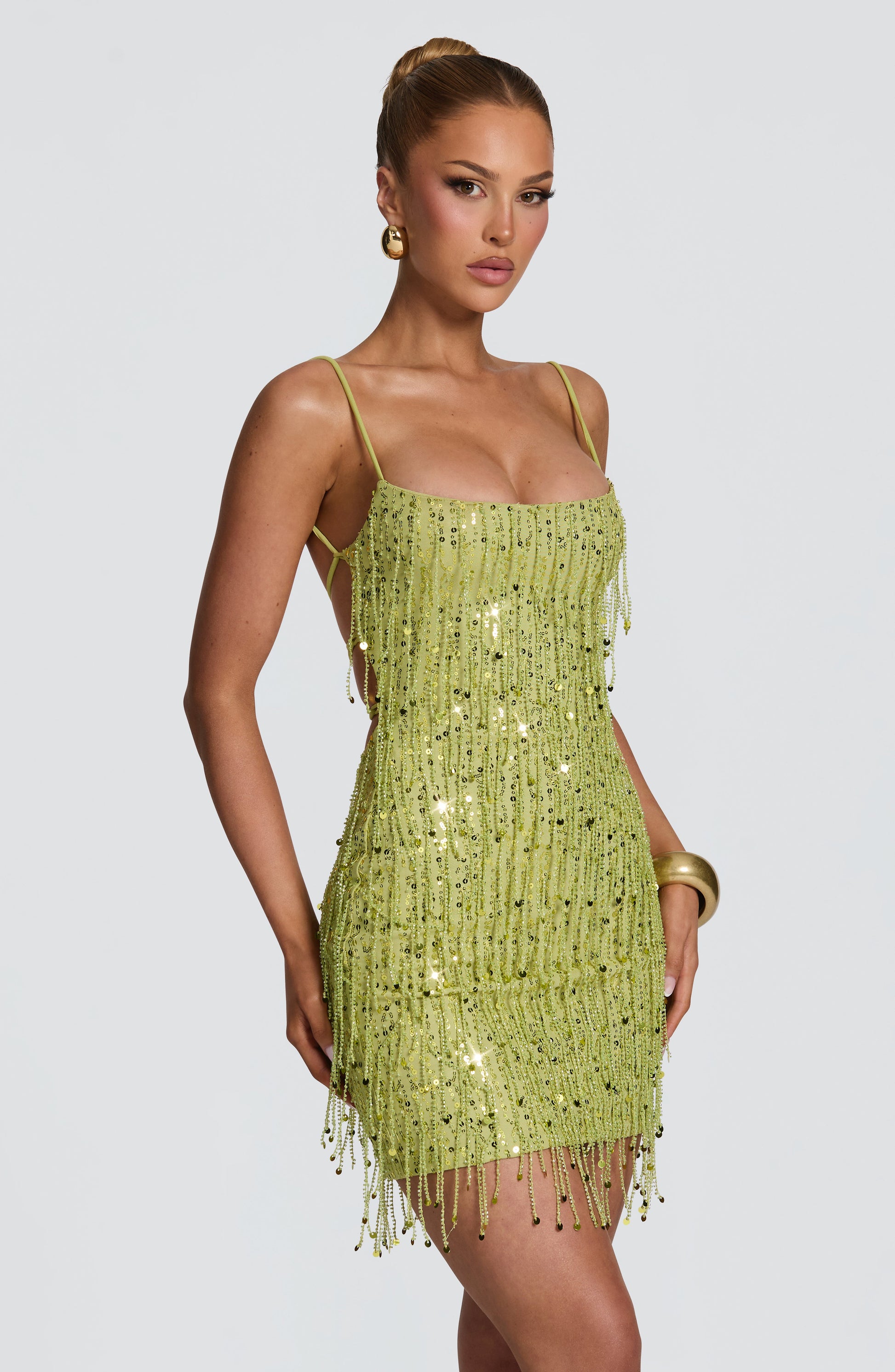 Blaise Mini Dress Olive