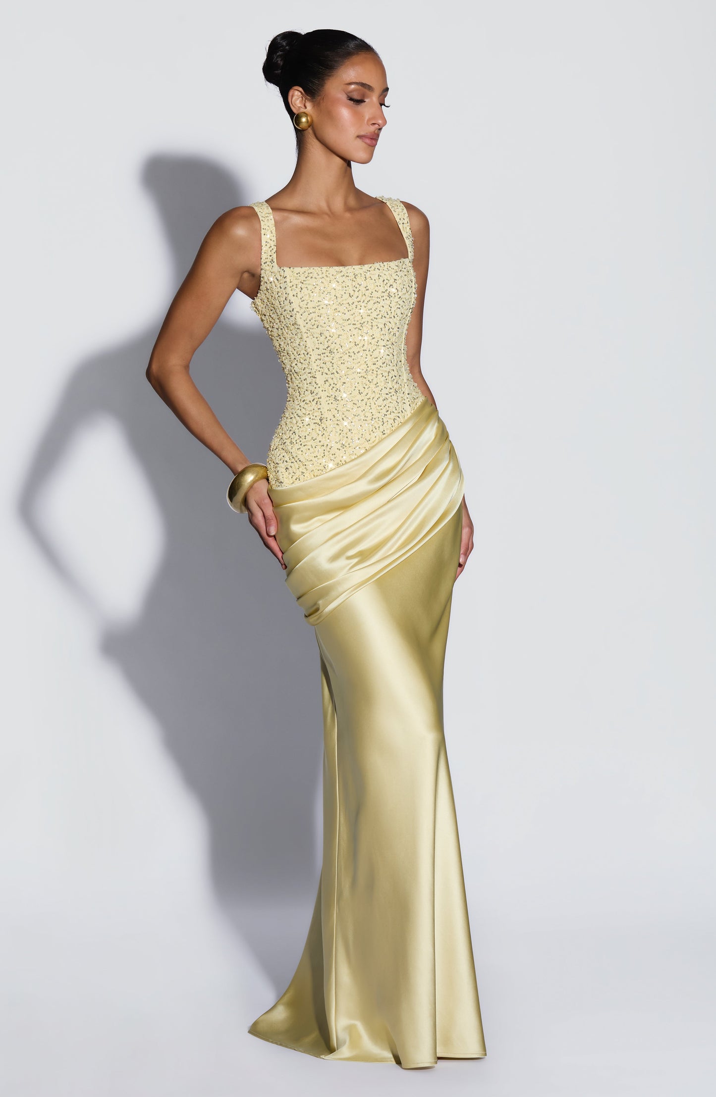 Alexandria Maxi Dress Lemon