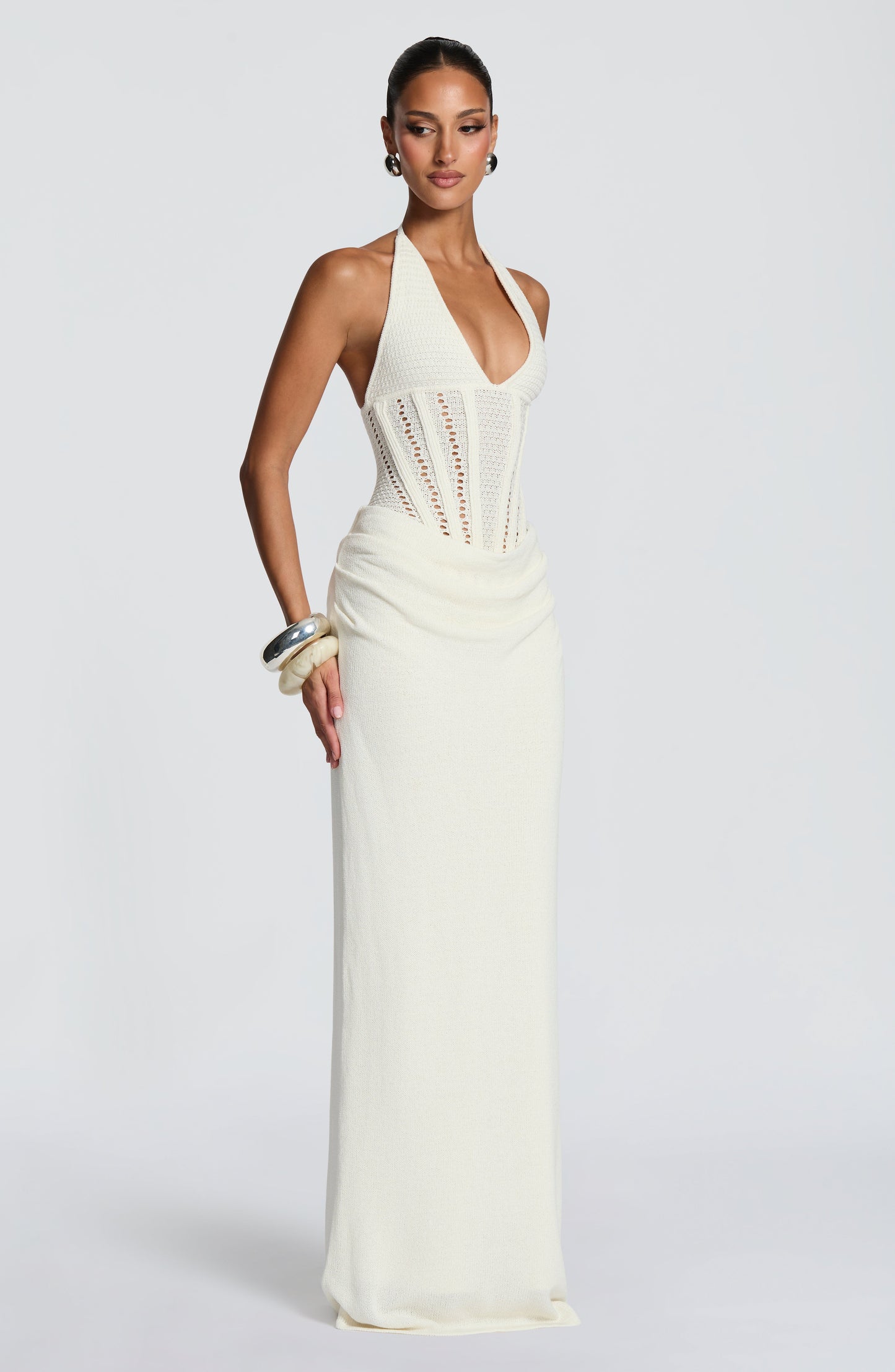 Neeka Maxi Dress Ivory