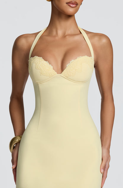 Cassia Mini Dress Lemon