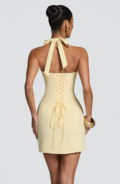 Cassia Mini Dress Lemon