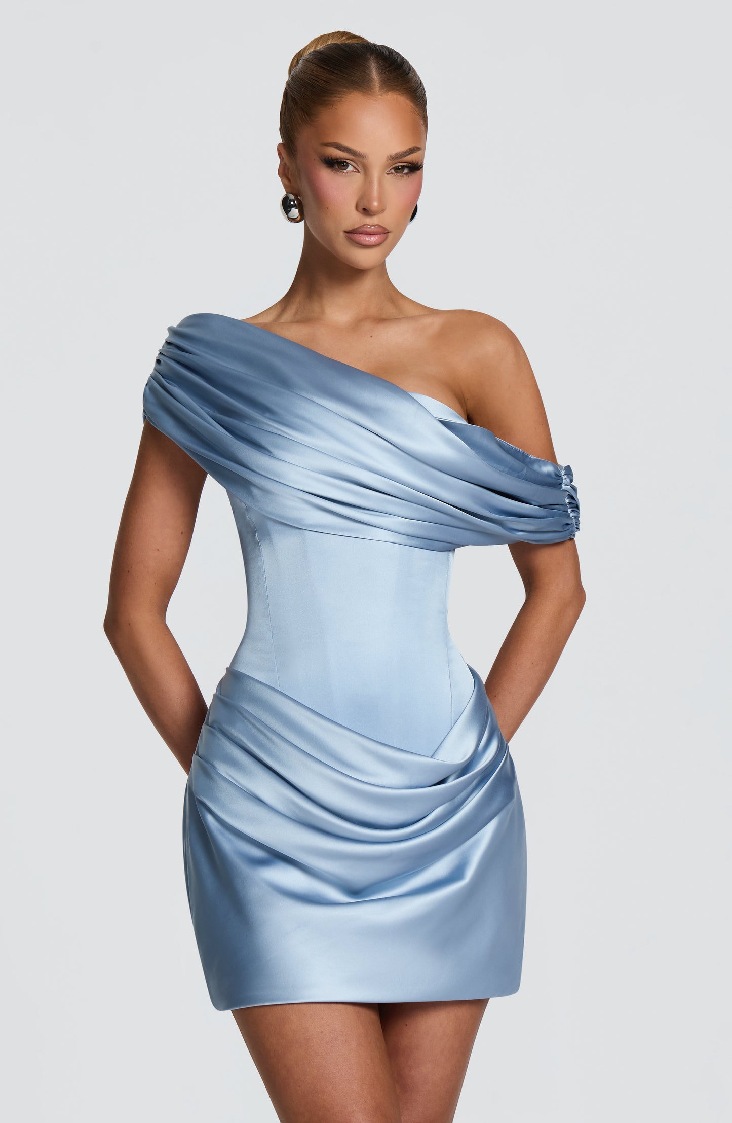 Ella Mini Dress Glacier Blue
