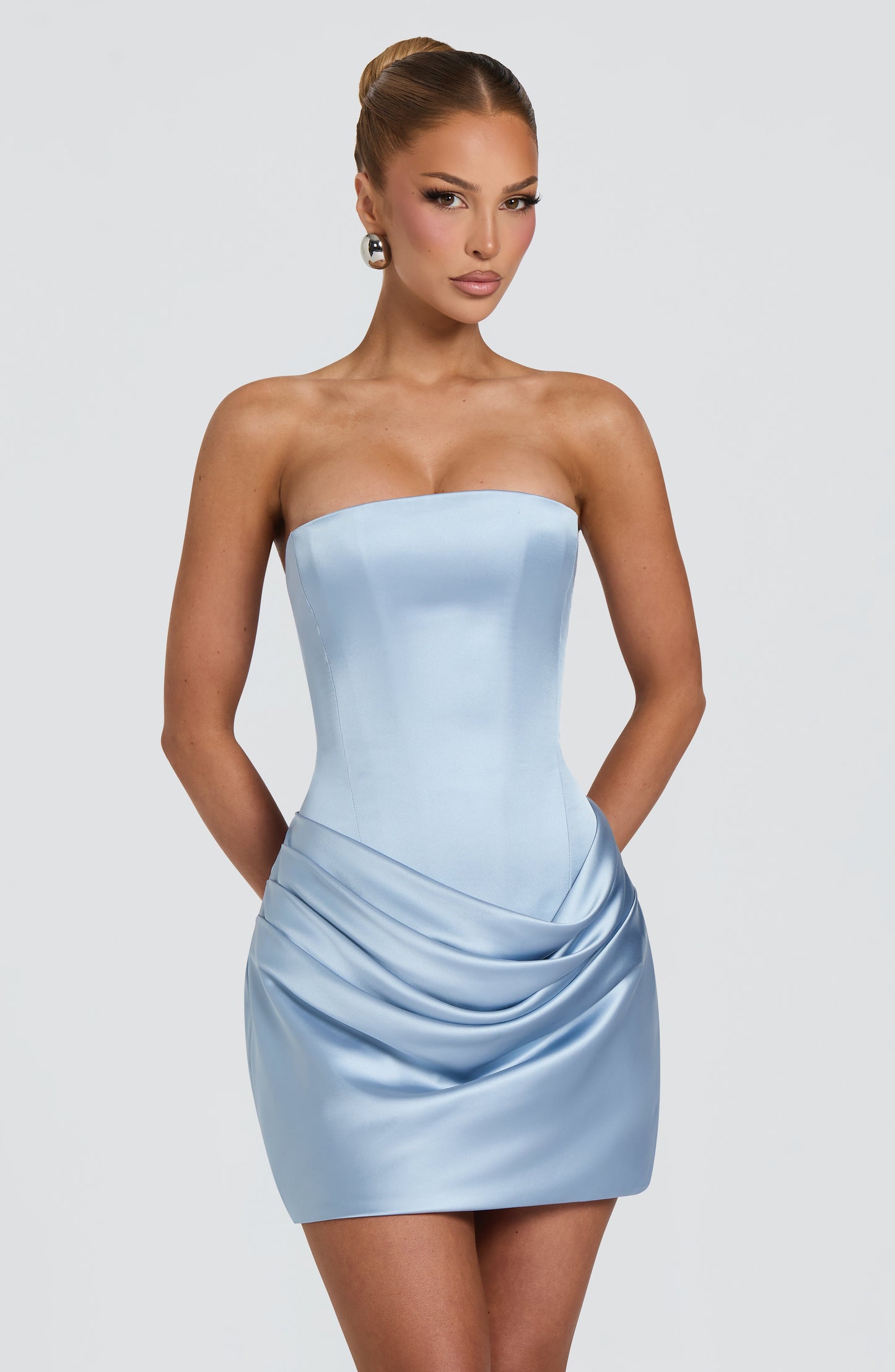 Ella Mini Dress Glacier Blue