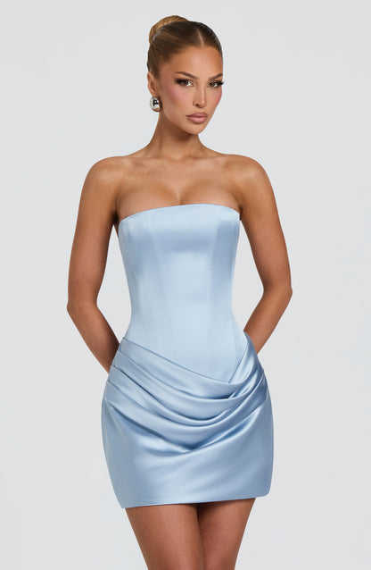 Ella Mini Dress Glacier Blue