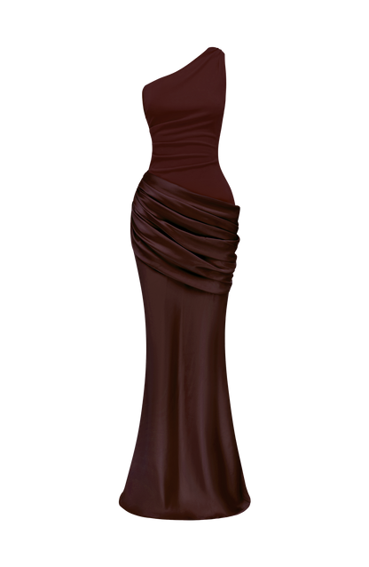 Sadona Maxi Dress Plum Brown