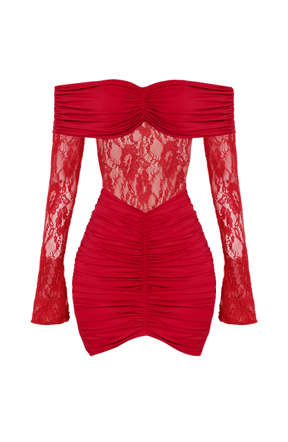 Sauline Mini Dress Red