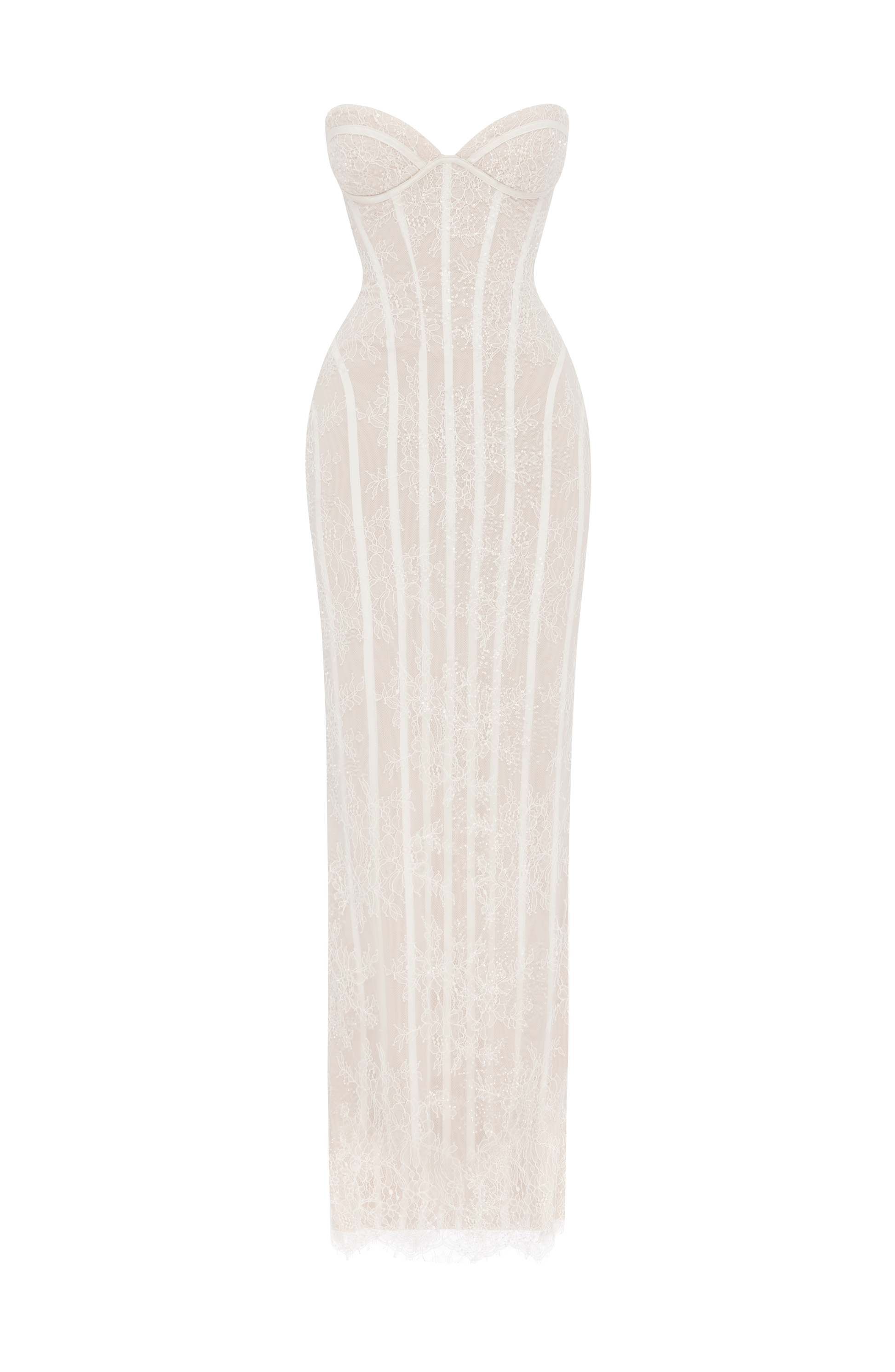 Sian Maxi Dress Ivory Embellishment