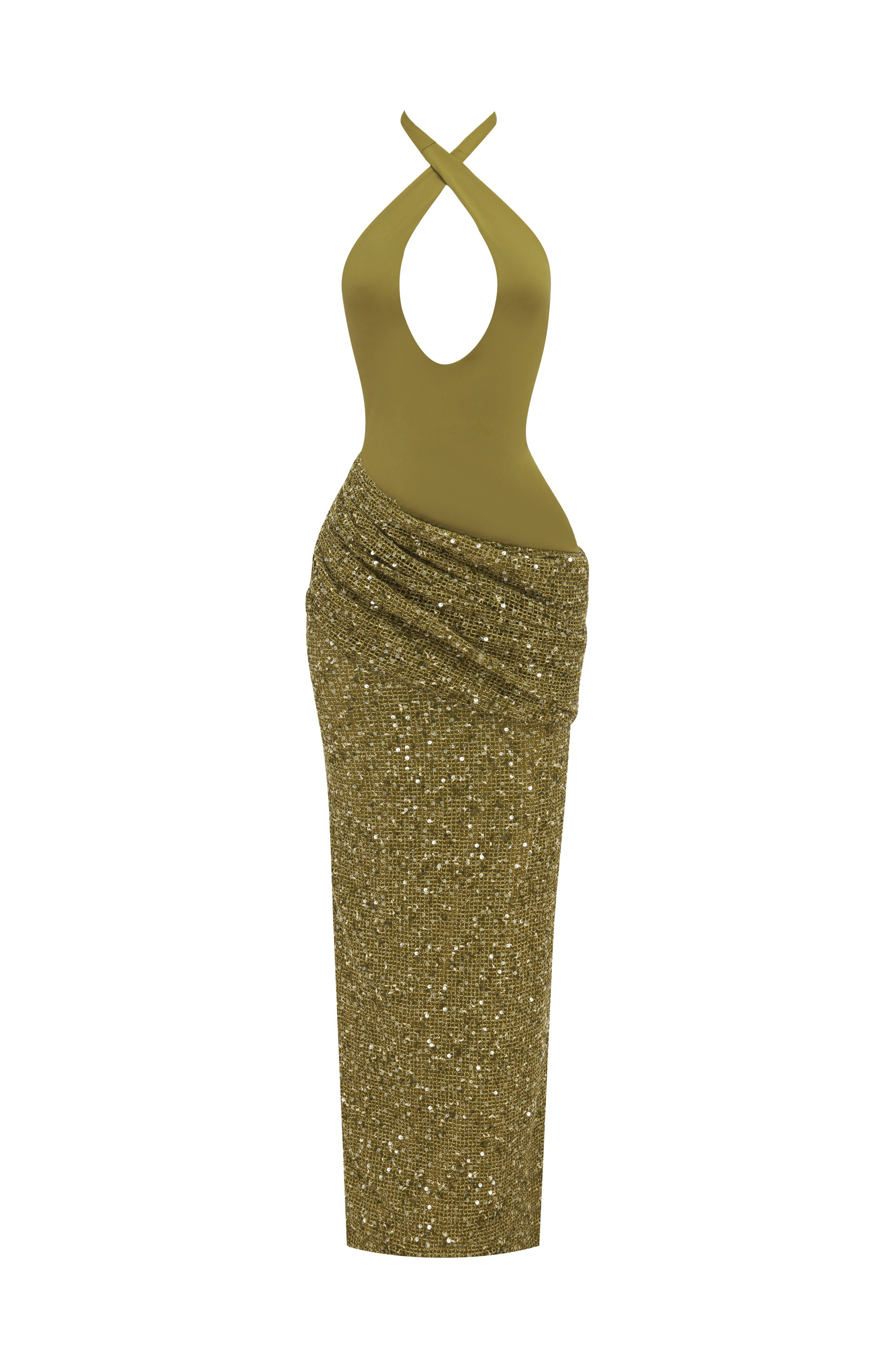 Solea Maxi Dress Deep Olive