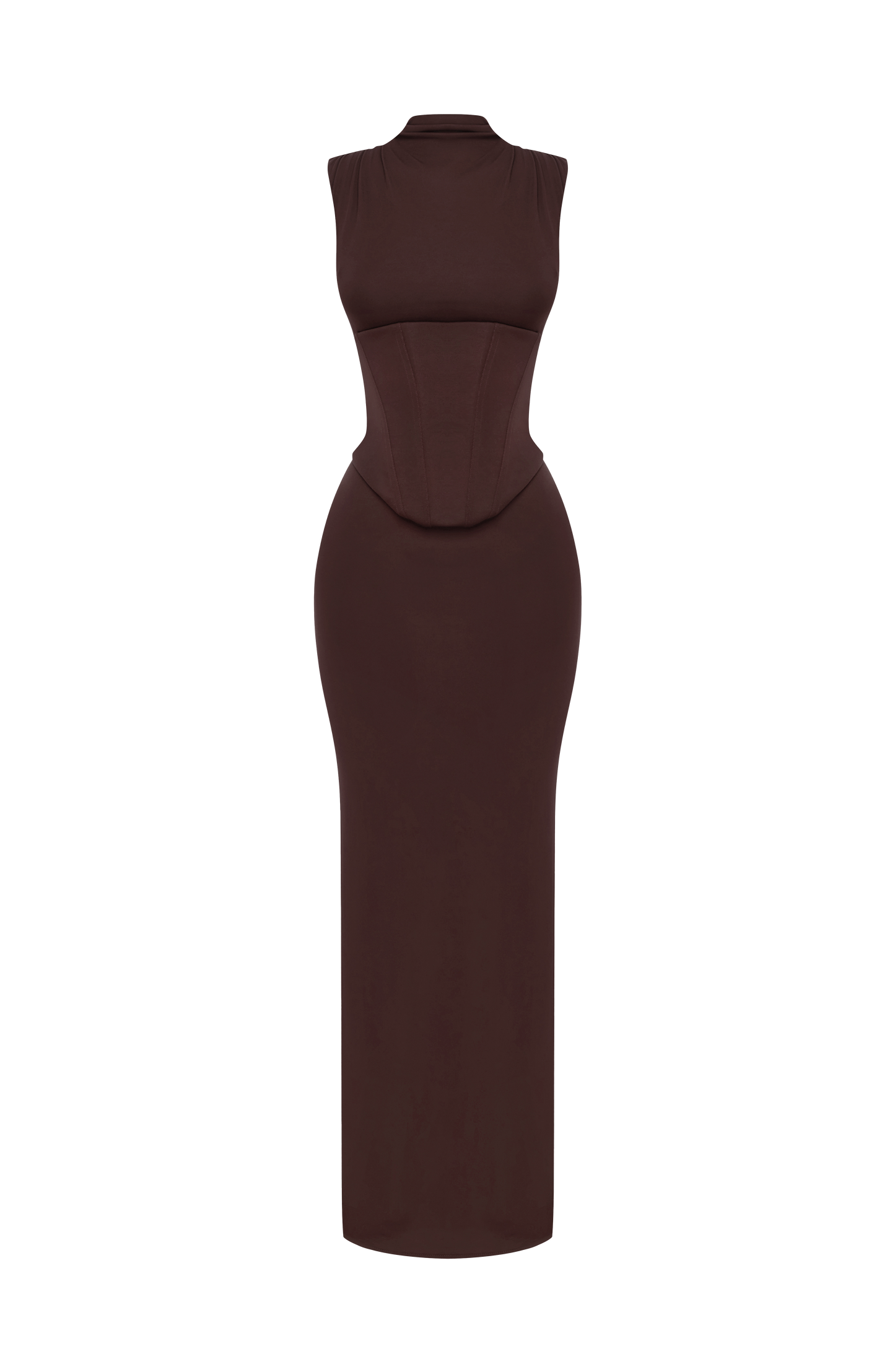 Soline Maxi Dress Plum Brown