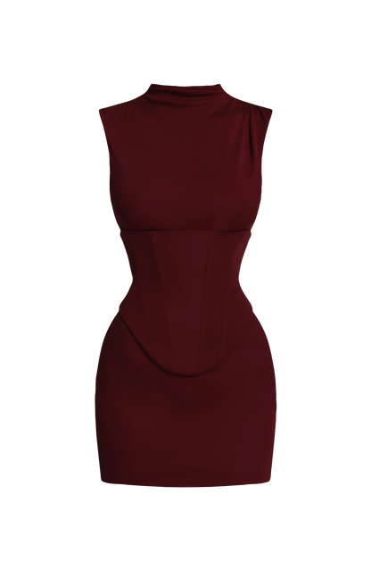 Soline Mini Dress Cherry Lacquer