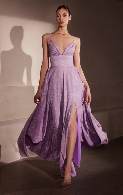 Gwendolyn Gown Shimmer Lace-Up Back A- Evening Dress