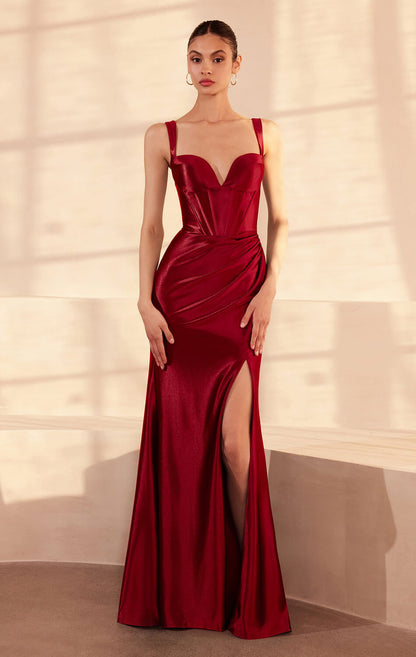 Gina Maxi Dress Satin Bustier Long Dress