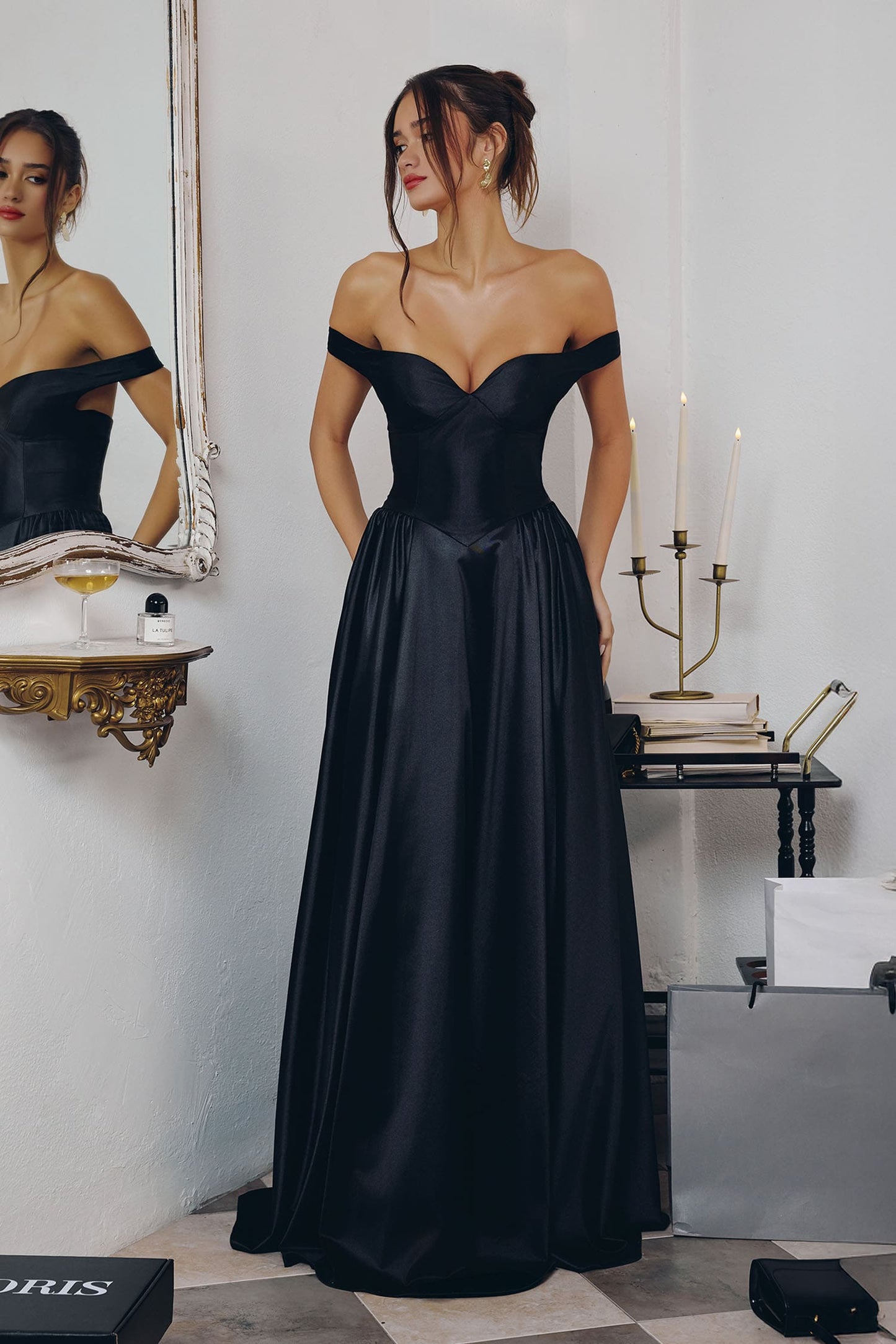 Trista Gown Satin A- Dress