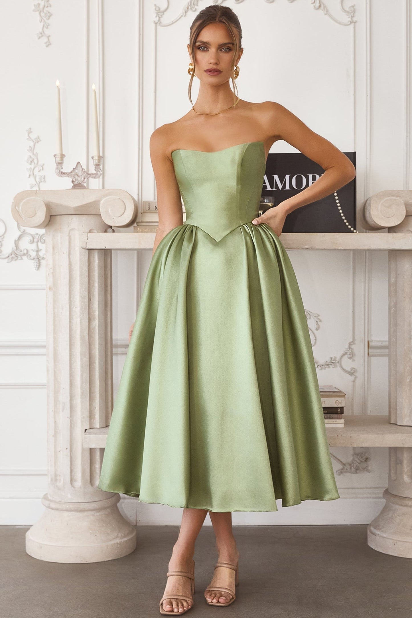 Talullah Midi Dress Mikado Cocktail Dress