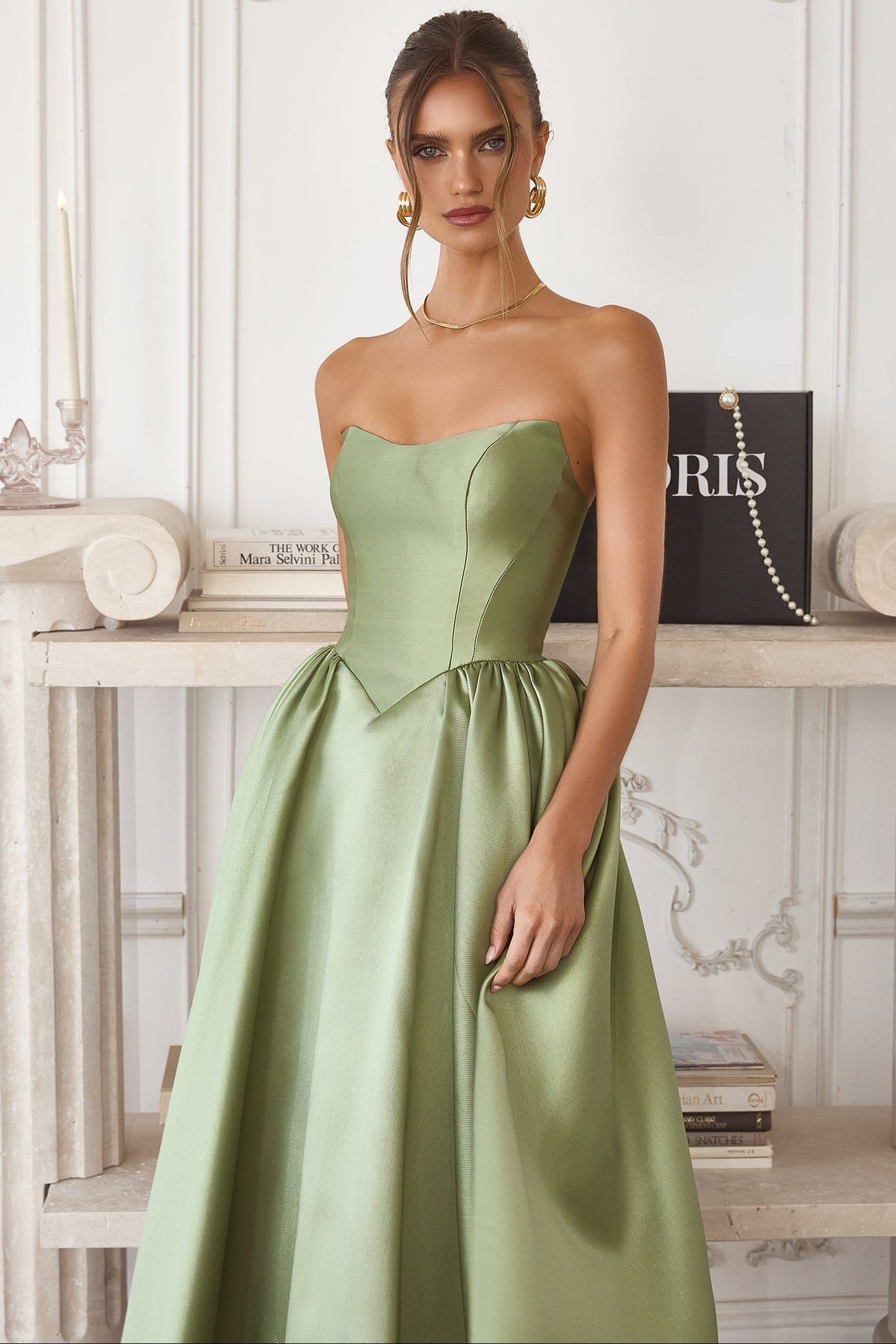 Talullah Midi Dress Mikado Cocktail Dress