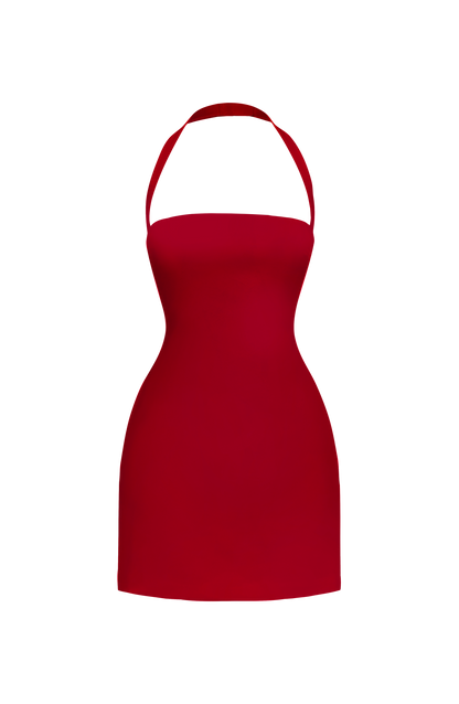 Tamsin Mini Dress Deep Red