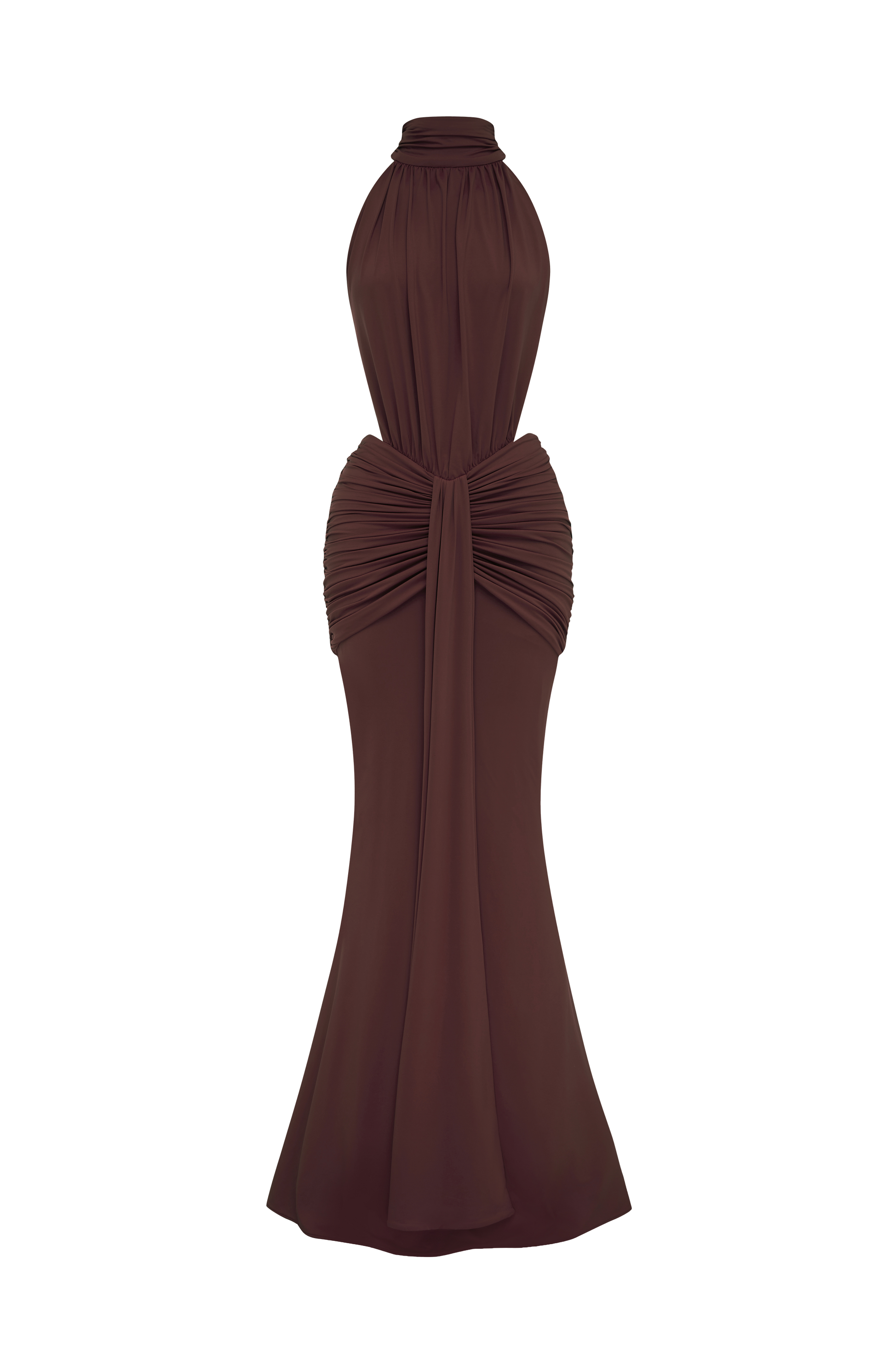 Thekla Maxi Dress Plum Brown