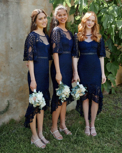 Reyna Dress Navy Blue