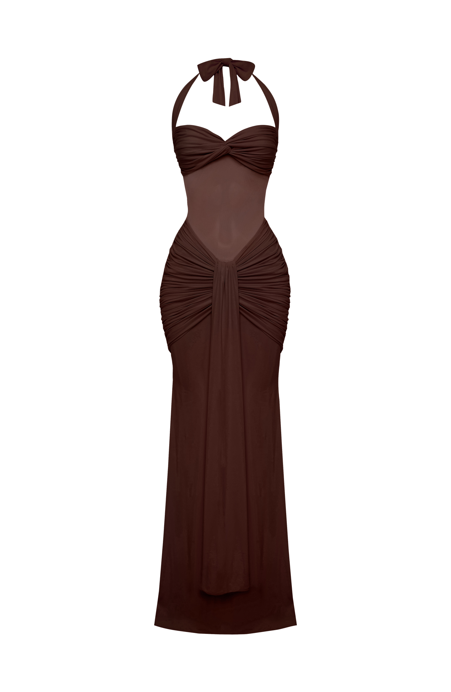 Vixen Maxi Dress Plum Brown