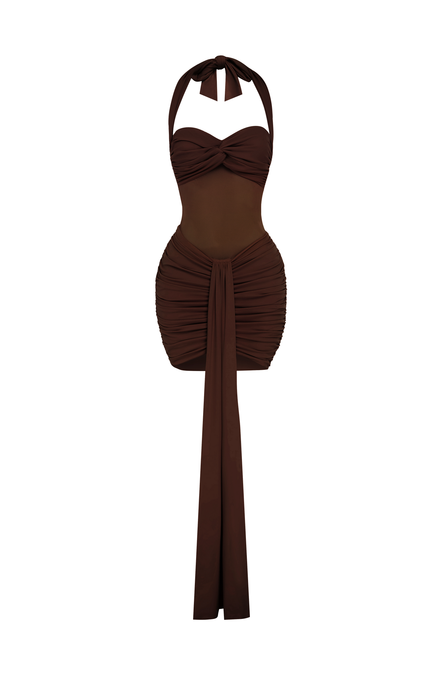 Vixen Mini Dress Plum Brown