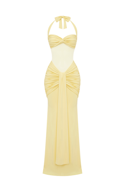 Vixen Maxi Dress Lemon