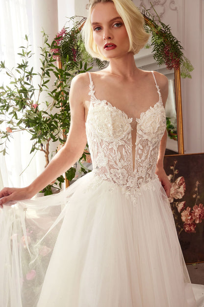 WL029 Lace & Tulle Bridal Ball Gown Andrea & Leo