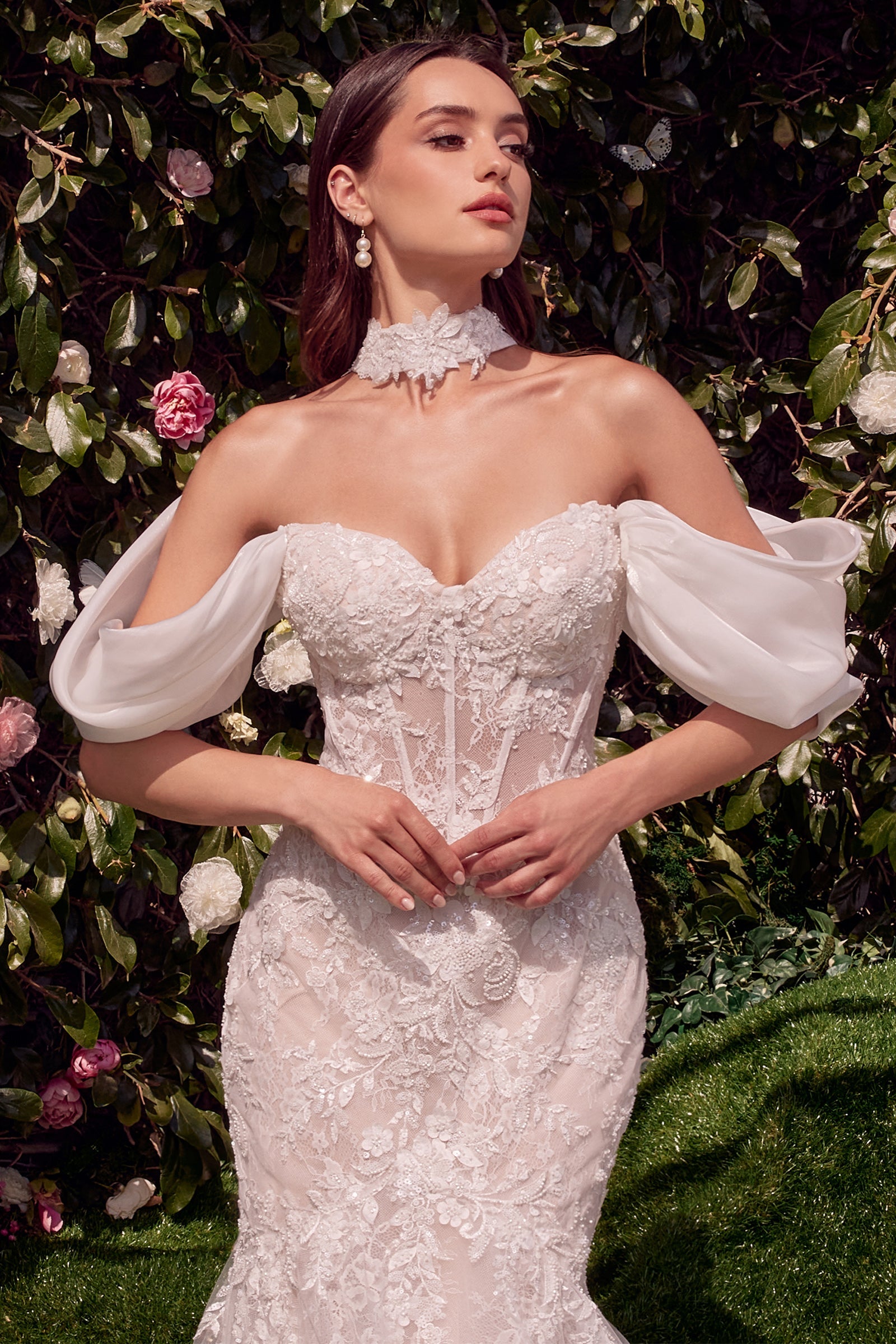 WL031 Detachable Wings Mermaid Wedding Gown Andrea & Leo