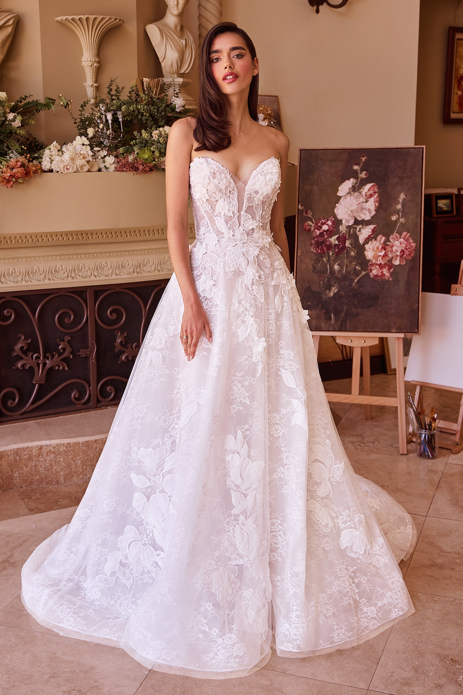 WL034 Lace Wedding Ball Gown Andrea & Leo