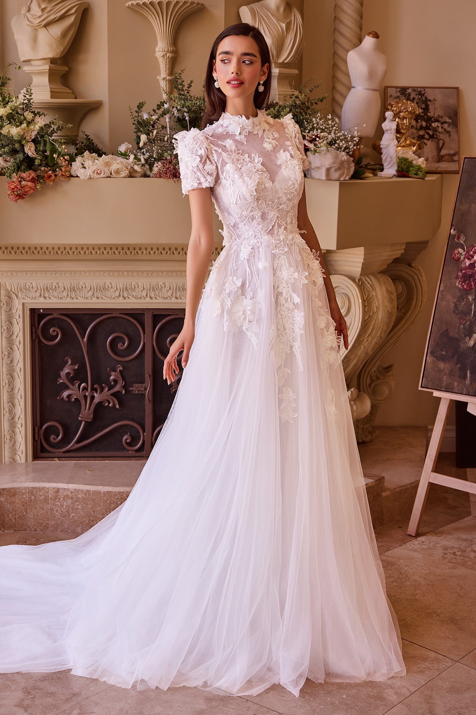 WL040 Two Looks In One Wedding Gown Andrea & Leo