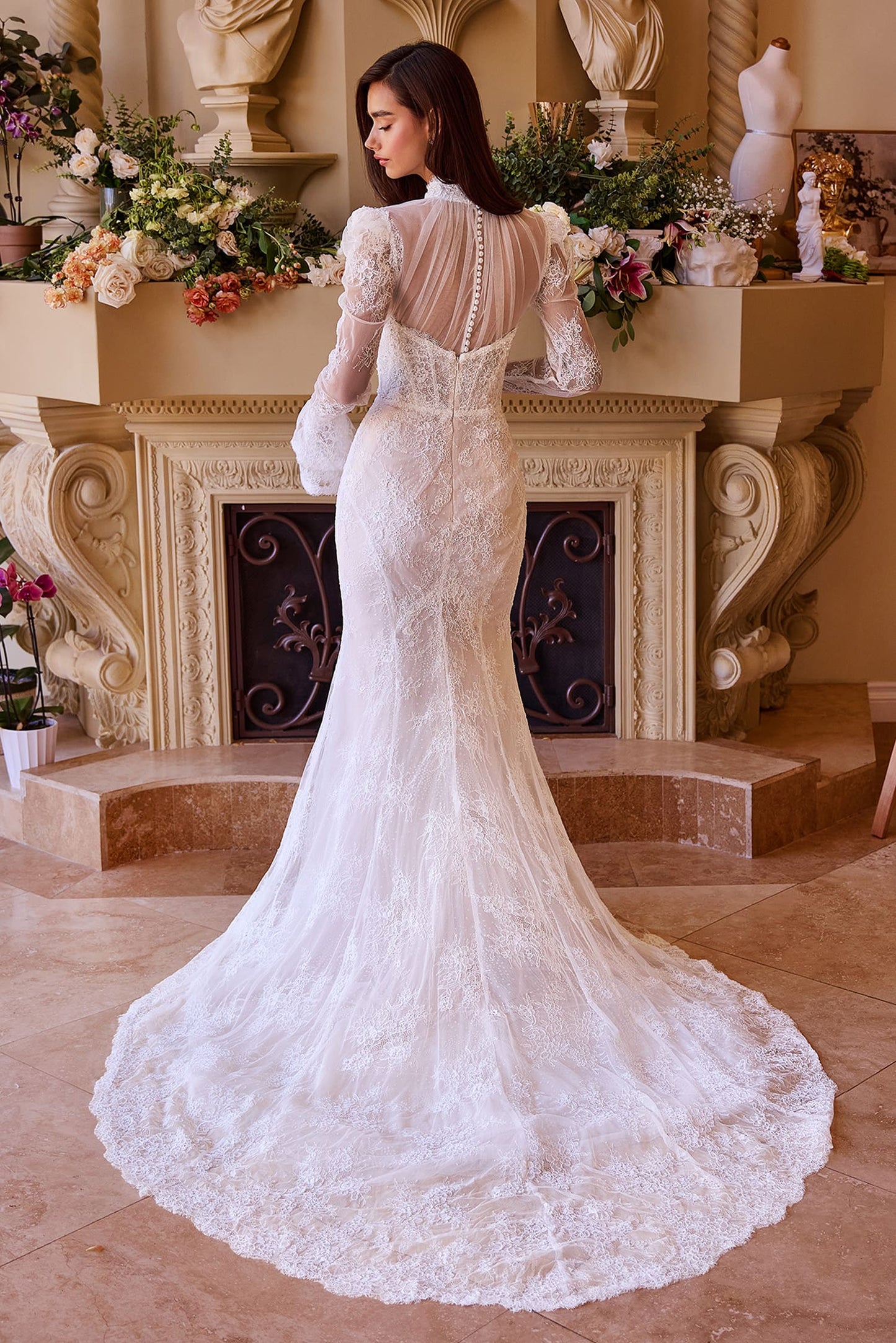WL042 Versitile Fitted Lace Bridal Gown Andrea & Leo