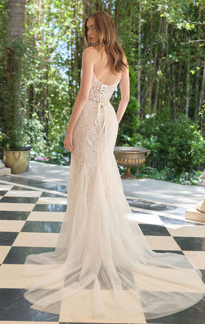 WL060 Trailing Ivy Mermaid Gown Andrea & Leo