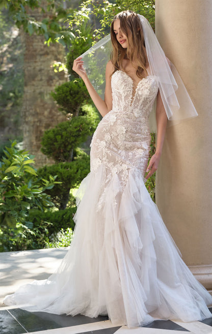 WL062 Aphrodite Bloom Mermaid Gown Andrea & Leo