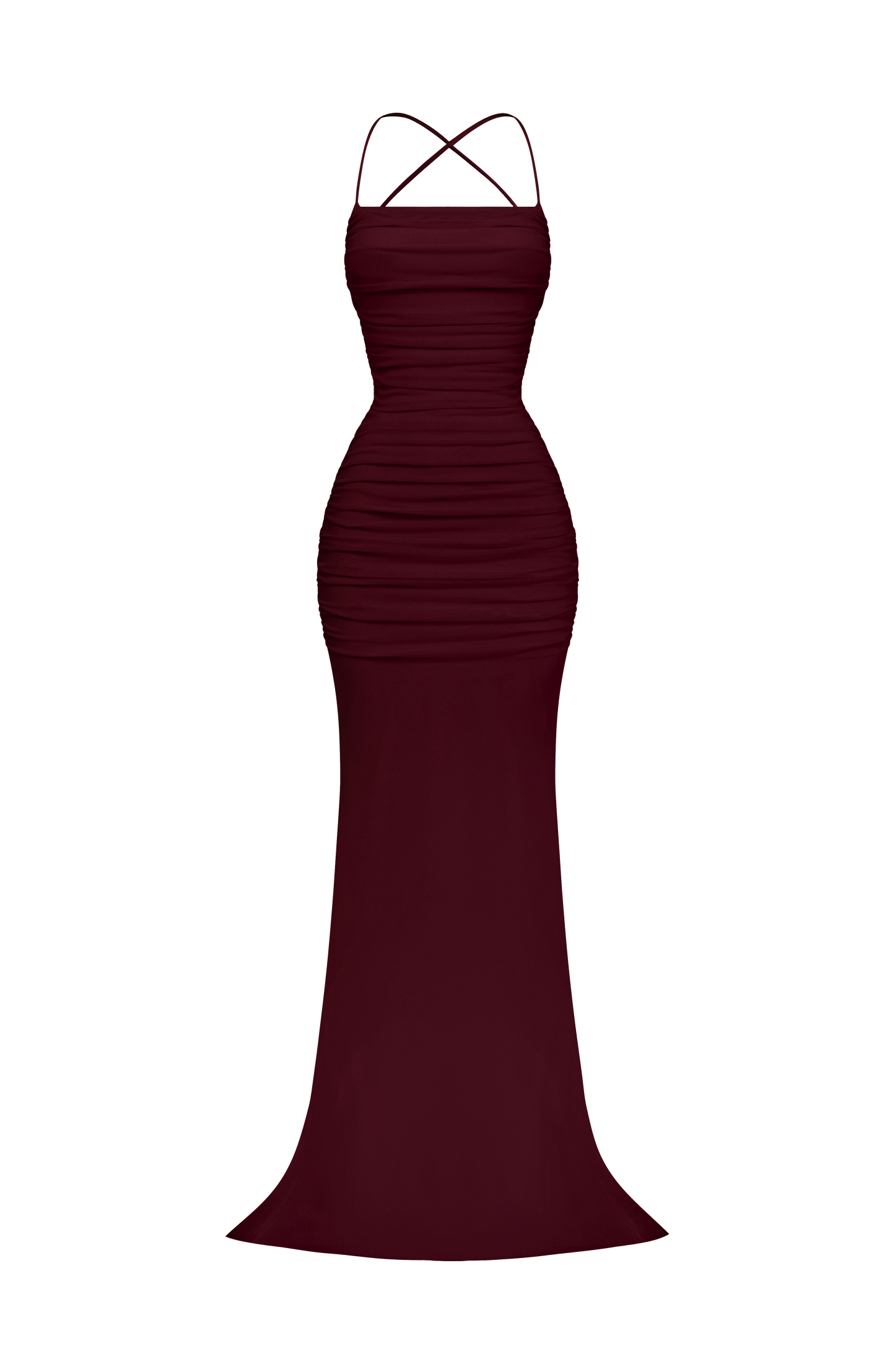 Zaria Gown Cherry Lacquer