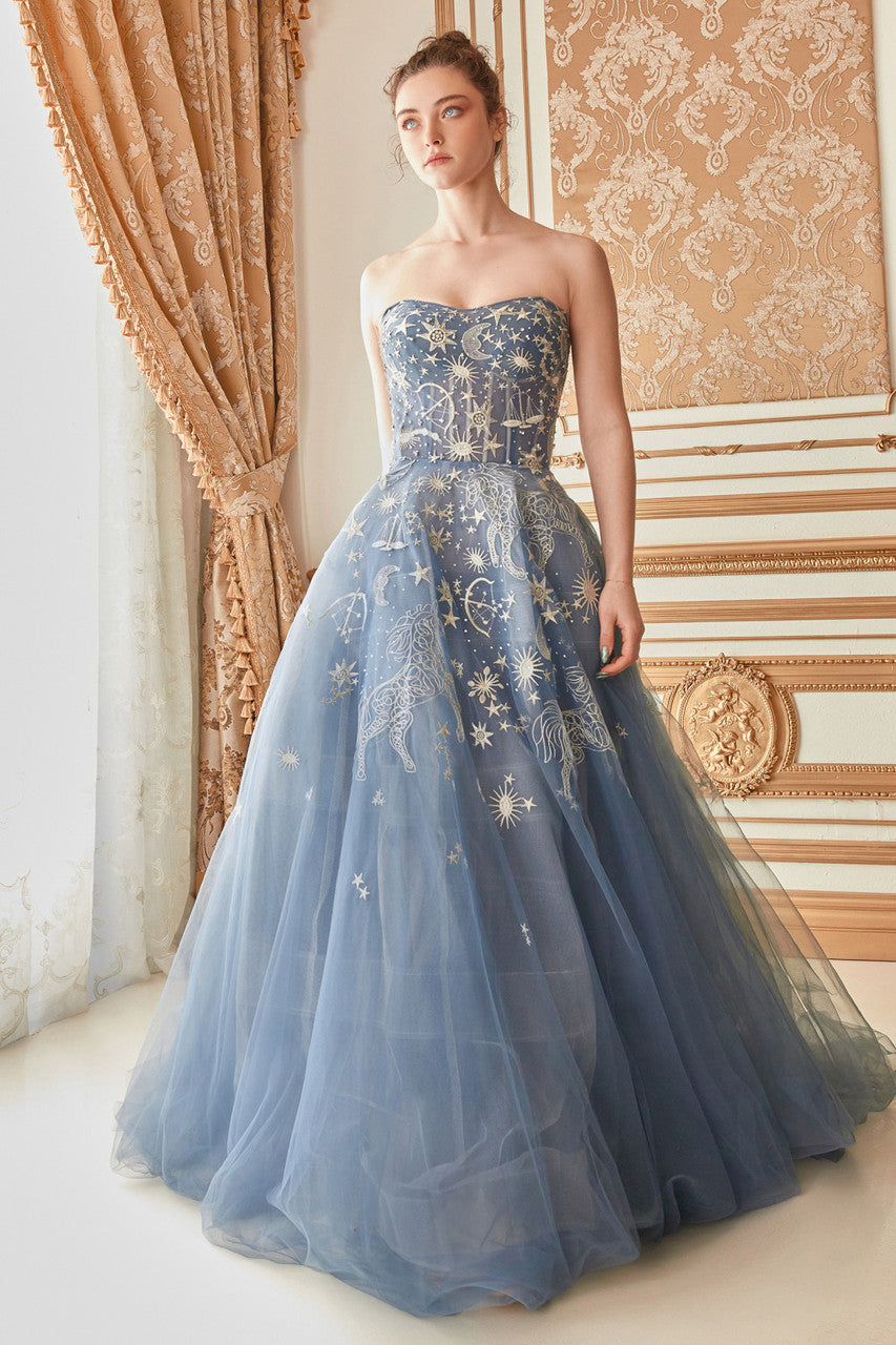A0890 Constellation Selene Tulle Ball Gown Andrea & Leo